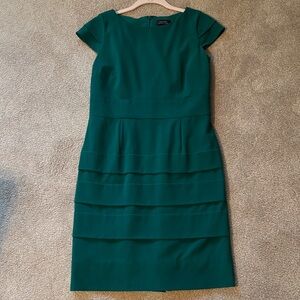 Tahari Green Midi Dress